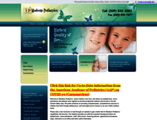 modestopediatrics.com screenshot