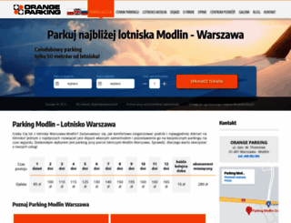 modlinparking.pl screenshot