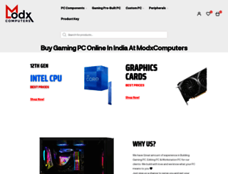 modxcomputers.com screenshot