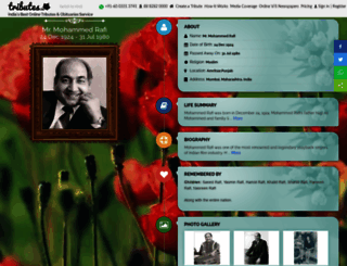 mohammed-rafi.tributes.in screenshot
