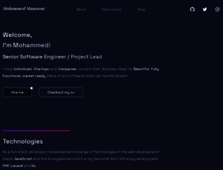 mohammedmanssour.me screenshot