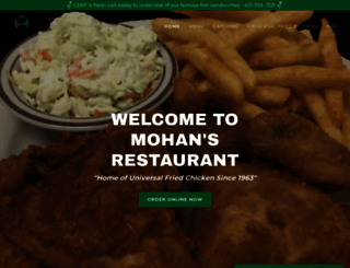 mohansrestaurant.com screenshot