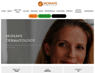 mohave-dermatology.com screenshot