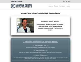 mohawkdental.com screenshot