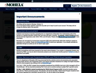 mohela.com screenshot