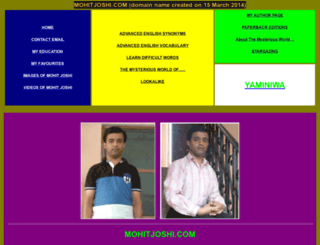 mohitjoshi.com screenshot