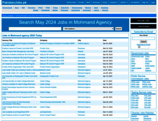 mohmandagency.pakistanjobs.pk screenshot