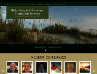 mohnfuneralhome.com screenshot