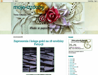 moje-ozdoby.blogspot.se screenshot
