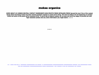 moksaorganics.com screenshot