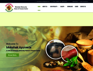 mokshakayurveda.com screenshot