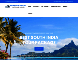 mokshitasouthindiatourpackages.com screenshot