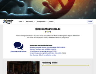 moleculardiagnostics.be screenshot
