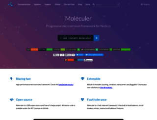 moleculer.services screenshot