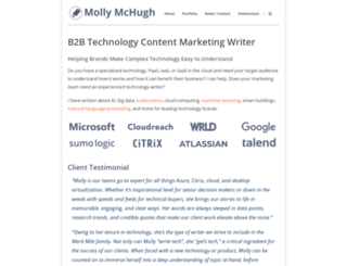 mollymchugh.com screenshot