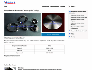 molybdenum-hafnium-carbon.com screenshot