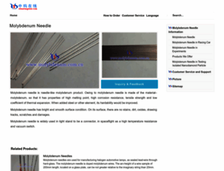 molybdenum-needle.com screenshot