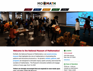momath.org screenshot