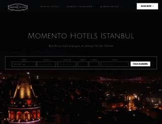 momentohotelsistanbul.com screenshot