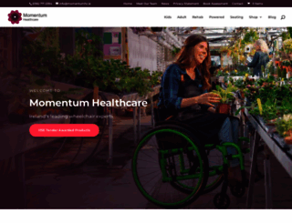 momentumhealthcare.ie screenshot