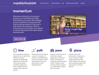momentumschools.org screenshot