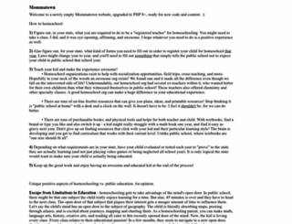 mommatown.com screenshot