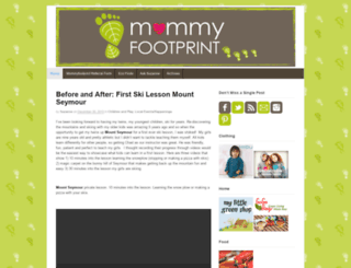mommyfootprint.com screenshot