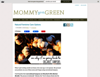 mommygoesgreen.com screenshot