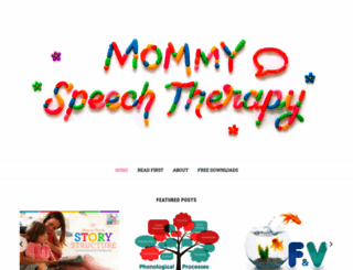 mommyspeechtherapy.com screenshot