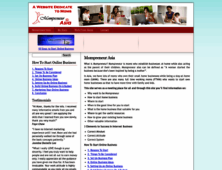 mompreneurasia.com screenshot