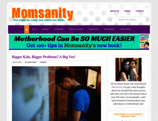 momsanity.com screenshot