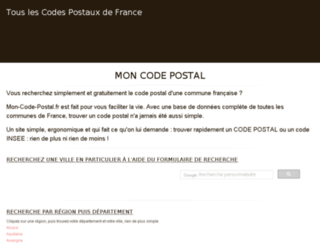 mon-code-postal.fr screenshot