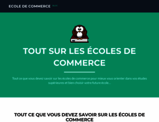 mon-ecole-commerce.com screenshot