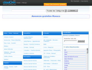 monaco-departement.classiopen.fr screenshot