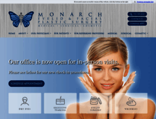 monarchfacialplastics.com screenshot