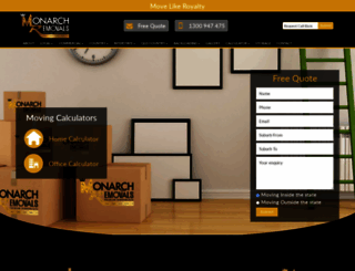 monarchremovals.com.au screenshot