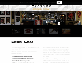 monarchtattoo.com screenshot