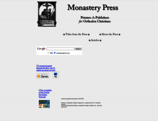 monasterypress.com screenshot