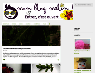 monblogmalin.blogspot.fr screenshot