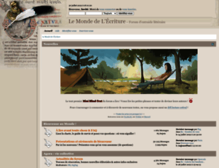 monde-ecriture.com screenshot