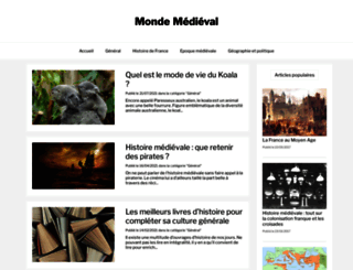 monde-medieval.com screenshot