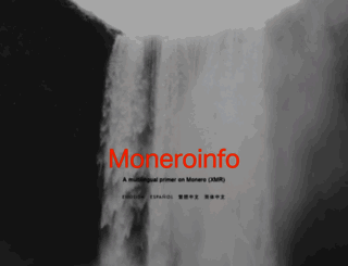 moneroinfo.org screenshot