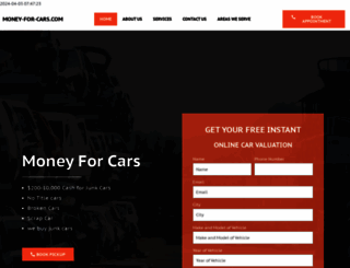 money-for-cars.com screenshot
