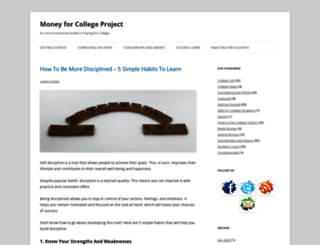 moneyforcollegeproject.com screenshot