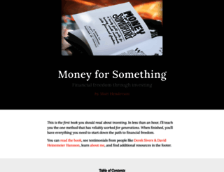 moneyforsomething.org screenshot