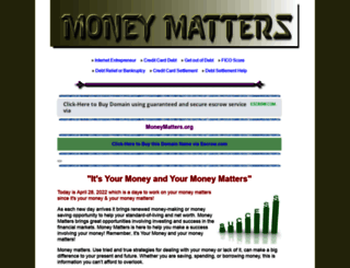 moneymatters.org screenshot