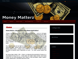 moneymatterz.com screenshot