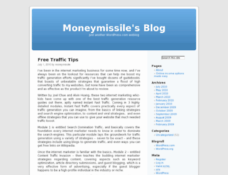 moneymissile.wordpress.com screenshot