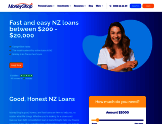 moneyshop.co.nz screenshot