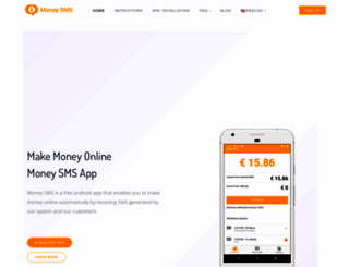 moneysmsapp.com screenshot